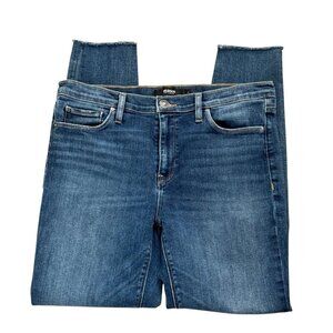 Hudson Women's 31 Nico Super Skinny Jeans Blue Raw‎ Hem Inseam 27" EUC